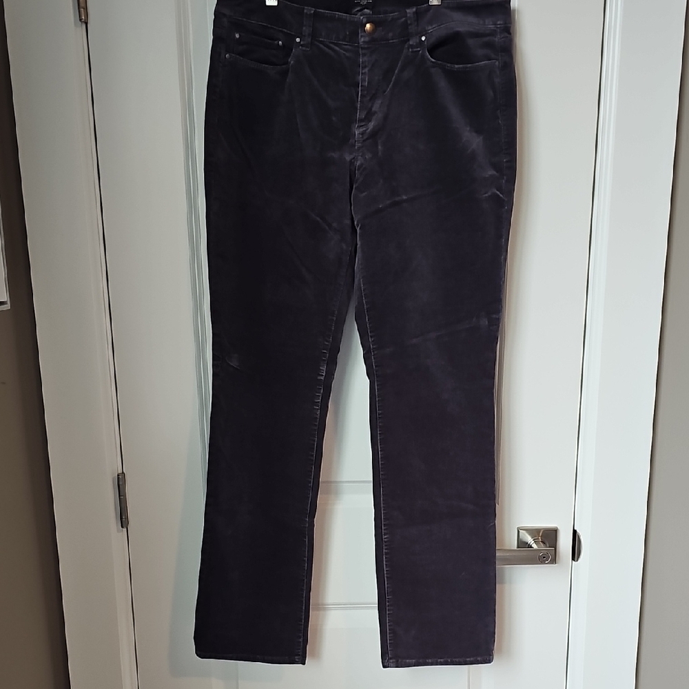 Ann Taylor Signature Corduroy Pants - Deep Gray